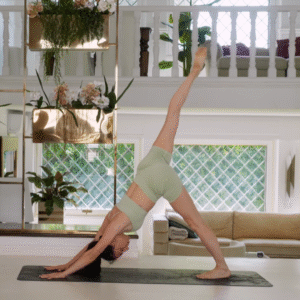 Completo Yoga - Top + Pantaloncino verde acqua